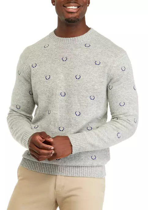 Cheap 🤩 Biltmore® Men's Embroidered Crew Neck Sweater ❤️ 3 Cheap 🤩 Biltmore® Men's Embroidered Crew Neck Sweater ❤️