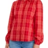Wholesale 🔥 Biltmore® 👩 Women's Long Puff Sleeve Button Front 👕 Shirt 🔥 -Biltmore® Sales Store Belk 1018