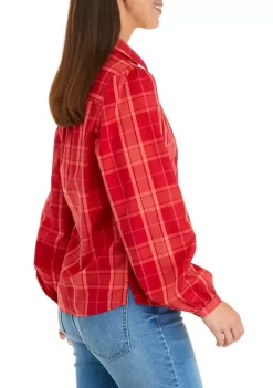 Wholesale 🔥 Biltmore® 👩 Women's Long Puff Sleeve Button Front 👕 Shirt 🔥 -Biltmore® Sales Store Belk 1020