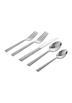 Flash Sale 👍 Biltmore® Pheasant Woods Braided Handle 20 Piece Flatware Set ✔️