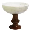 Discount 😀 Biltmore® 10" Marble Bowl on Footed Wood Base 🎉