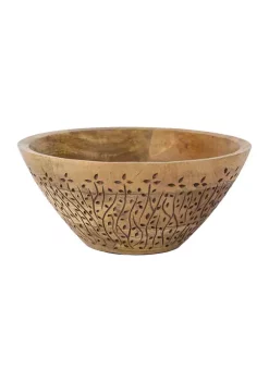 Cheapest 👏 Biltmore® 10" Mango Wood Etched Vine Serving Bowl 🎉
