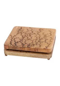 Promo 🤩 Biltmore® Etched Vine Mango Wood Trivets - Set of 2 😀 -Biltmore® Sales Store Belk 1227