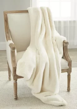 Promo 🧨 Biltmore® Timberwolf Faux Fur Throw 😀