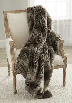 Promo 🧨 Biltmore® Timberwolf Faux Fur Throw 😀 -Biltmore® Sales Store Belk 128