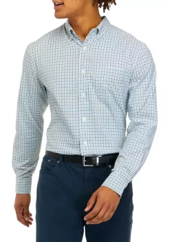 Deals 🔥 Biltmore® Men's Long Sleeve Woven Button Down Plaid 👚 Shirt ❤️ -Biltmore® Sales Store Belk 1294