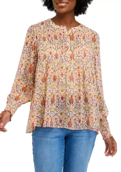 Hot Sale 🤩 Biltmore® 👩 Women's Long Sleeve Popover Blouse 😍