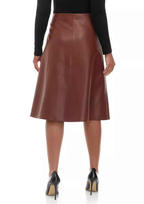 Coupon ⌛ Biltmore® 👩 Women's Faux Leather Midi 👗 Skirt 😀 4 Coupon ⌛ Biltmore® 👩 Women's Faux Leather Midi 👗 Skirt 😀 - Image 2