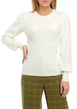 Promo 👍 Biltmore® 👩 Women's Mini Cable Crew Sweater 🤩 -Biltmore® Sales Store Belk 208