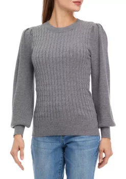 Promo 👍 Biltmore® 👩 Women's Mini Cable Crew Sweater 🤩 -Biltmore® Sales Store Belk 209