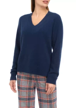 Buy 😉 Biltmore® 👩 Women's Long Sleeve V-Neck Cashmere Sweater ✔️ -Biltmore® Sales Store Belk 252