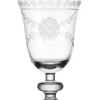 Deals 🥰 Biltmore® Spring Fleur Set of 4 Etched Goblets ⭐