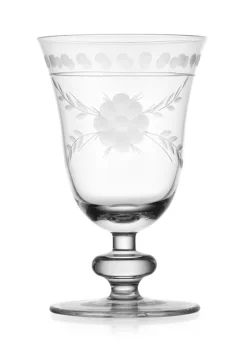 Deals 🥰 Biltmore® Spring Fleur Set of 4 Etched Goblets ⭐ -Biltmore® Sales Store Belk 276