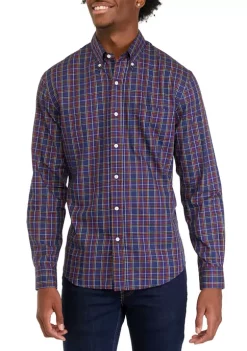 Best reviews of ❤️ Biltmore® Men's Long Sleeve Woven Button Down Plaid 👚 Shirt 🎉 -Biltmore® Sales Store Belk 324