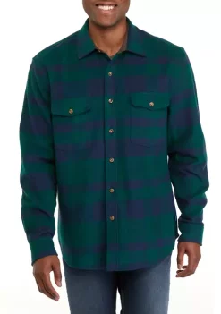 Budget 🔔 Biltmore® Men's Heavyweight Flannel Shacket 🔔