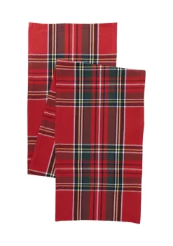 Promo ⭐ Biltmore® Red Holiday Plaid Table Runner 😀