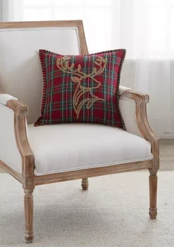 Brand new ⌛ Biltmore® Plaid Stag Holiday Decorative Pillow 😍 -Biltmore® Sales Store Belk 420