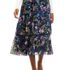 Flash Sale 😍 Biltmore® 👩 Women's Tiered Chiffon Midi 👗 Skirt 💯
