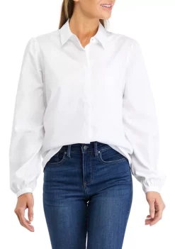 Wholesale 🌟 Biltmore® 👩 Women's Long Sleeve Button Front Puff 👕 Shirt ✔️