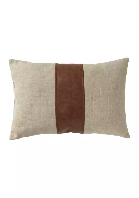 Deals 🌟 Biltmore® Jute Leather Panel Decorative Pillow 🛒 4 Deals 🌟 Biltmore® Jute Leather Panel Decorative Pillow 🛒 - Image 2