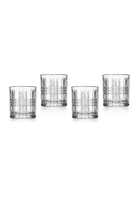 Wholesale 🌟 Biltmore® Plaid DOF Glasses - Set of 4 ⭐ 3 Wholesale 🌟 Biltmore® Plaid DOF Glasses - Set of 4 ⭐