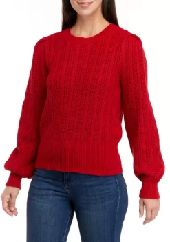 Wholesale 🔔 Biltmore® 👩 Women's Long Sleeve Cable Crew Neck Sweater 🌟 -Biltmore® Sales Store Belk 641