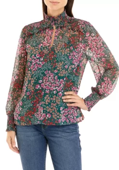 Wholesale 🤩 Biltmore® 👩 Women's Long Sleeve Smock Neck Top 🥰