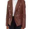 Discount 🤩 Biltmore® 👩 Women's Faux Leather Double Breasted Blazer 🤩 -Biltmore® Sales Store Belk 692