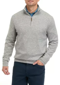 Best reviews of 💯 Biltmore® Men's Cashmere 1/4 Zip Sweater 🎁