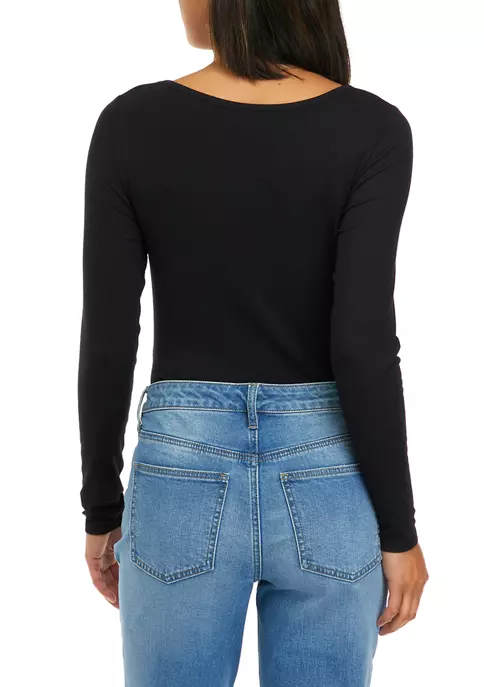 Cheapest ⌛ Biltmore® 👩 Women's Long Sleeve Ribbed Bodysuit 👏 4 Cheapest ⌛ Biltmore® 👩 Women's Long Sleeve Ribbed Bodysuit 👏 - Image 2