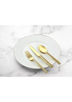 Outlet 🤩 Biltmore® Gold Braided Handle 20 Piece Flatware Set ✨ -Biltmore® Sales Store Belk 805