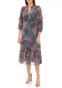 Brand new 🛒 Biltmore® 👩 Women's 3/4 Sleeve Ruffle Midi 👗 Dress 😉 9 Brand new 🛒 Biltmore® 👩 Women's 3/4 Sleeve Ruffle Midi 👗 Dress 😉 -Biltmore® Sales Store Belk 832