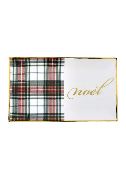 Best deal 😀 Biltmore® White & Red Tartan Noel Small Rectangular Tray 🔥 4 Best deal 😀 Biltmore® White & Red Tartan Noel Small Rectangular Tray 🔥 - Image 2