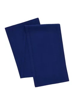 Buy ❤️ Biltmore® Double Hemstitch Solid Navy Table Runner 💯