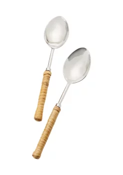 Best Sale 🔥 Biltmore® Set of 2 Light Rattan Serving Spoons 🤩