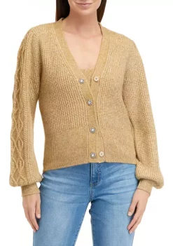 Best Sale ❤️ Biltmore® 👩 Women's Jeweled Button Cardigan 👏 -Biltmore® Sales Store Belk 997